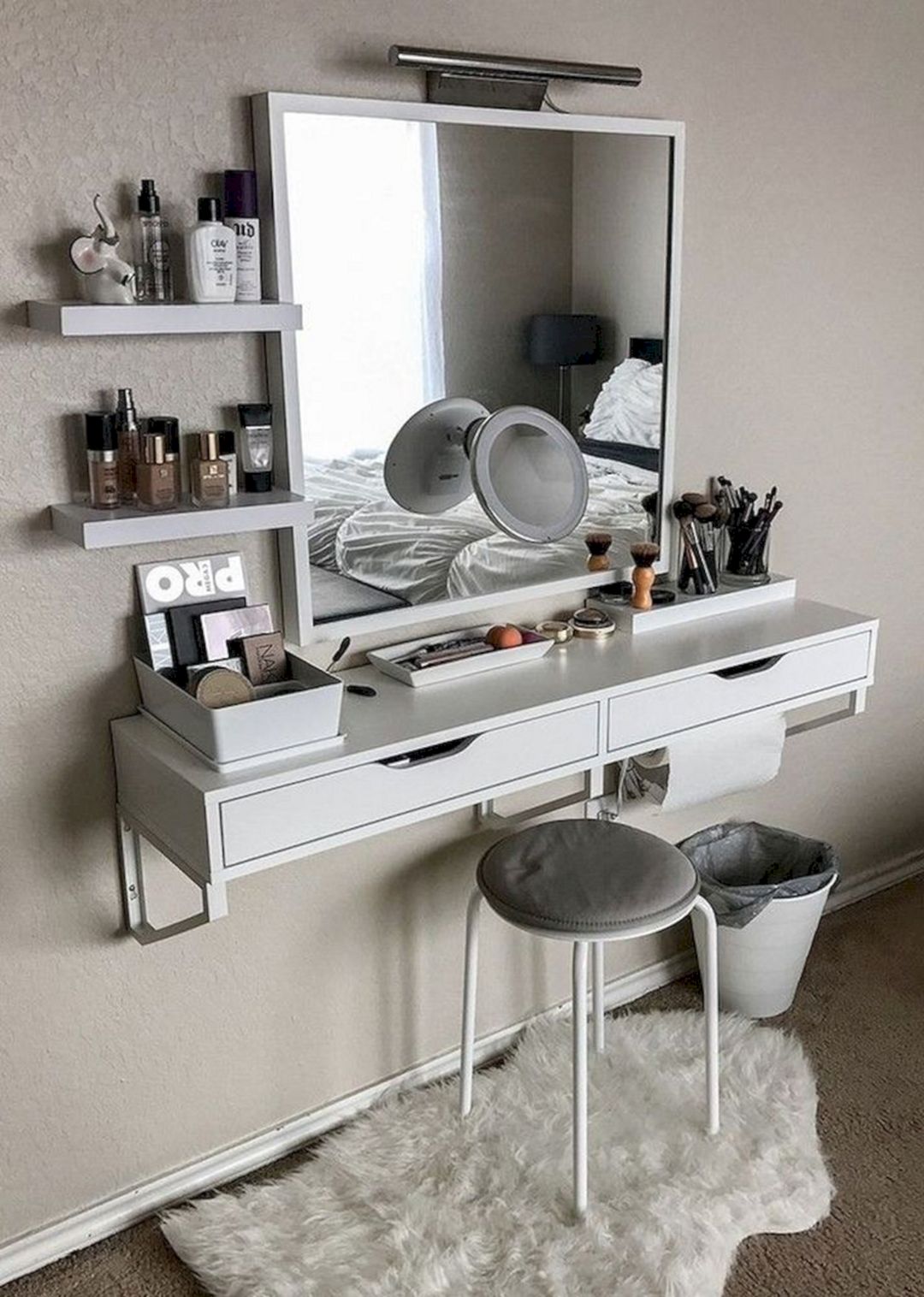 How to Create a Makeup Vanity