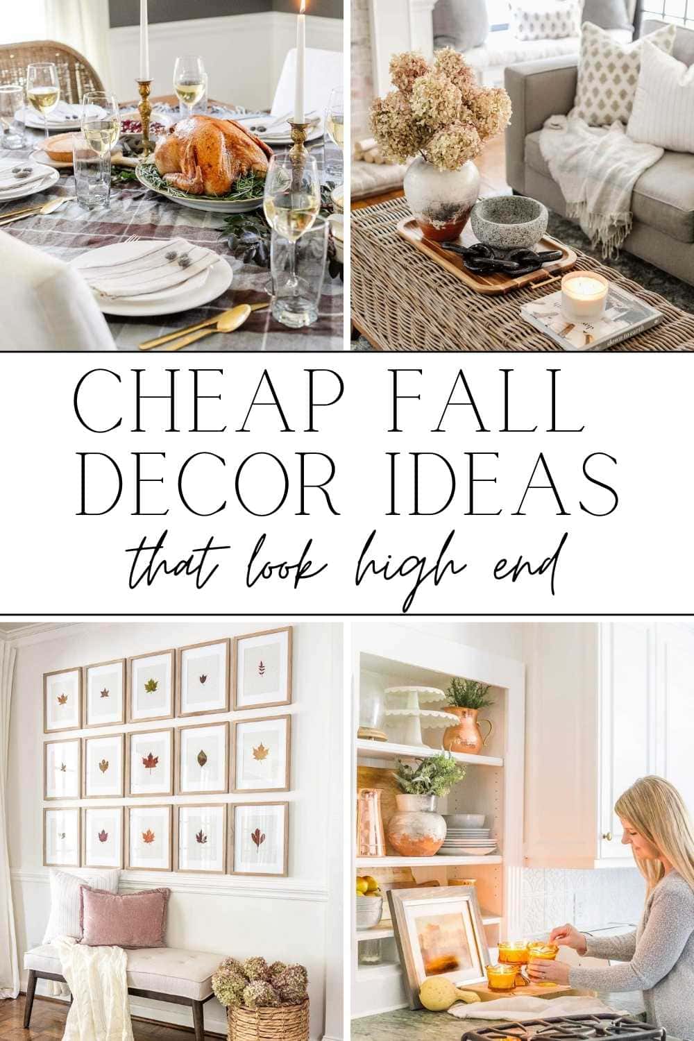 Cheap Fall Decor Ideas – That Look High End